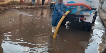 شفط تجمعات مياه الأمطار بالمنوفية 9 - جريدة المساء