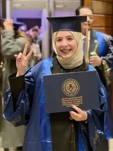 قومي المرأة يهنىء دولت وهانزادا بالماجستير المهني 21 - جريدة المساء