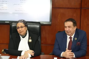 أمل عمار تحاضر في الدورة التدريبية لضباط القضاء العسكري 21 - جريدة المساء