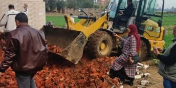 إزالة مقبرتين علي الأرض الزراعية .. بالمنوفية 1 - جريدة المساء