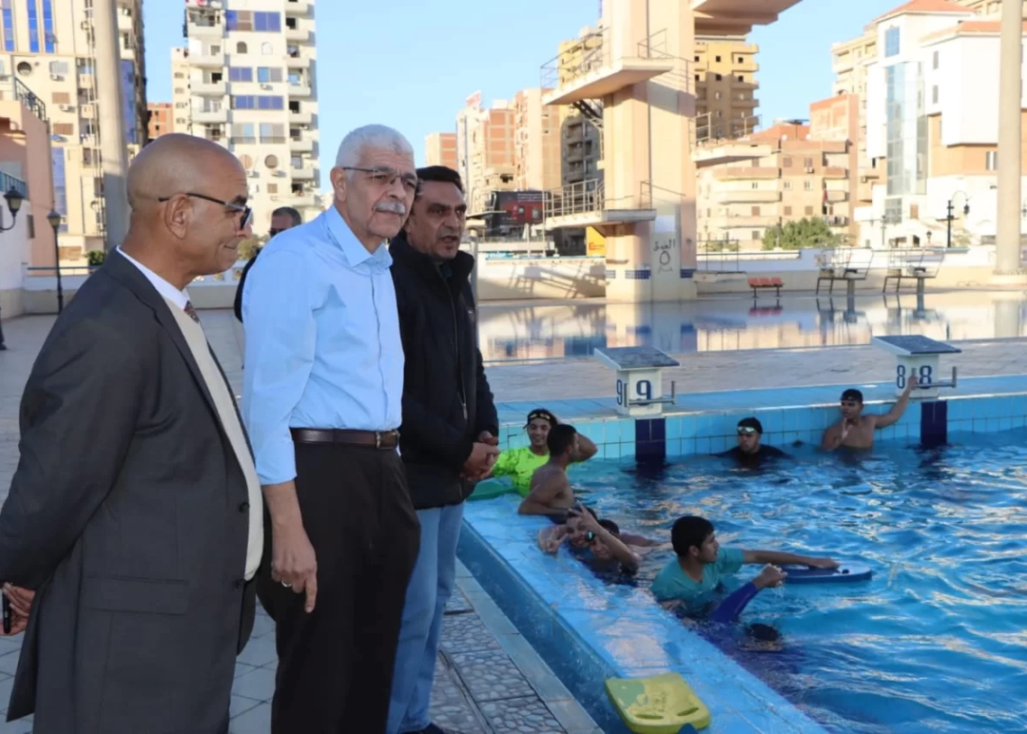"القاصد"يتفقد المجمع الأوليمبي للرياضات المائية بجامعة المنوفية 19 - جريدة المساء
