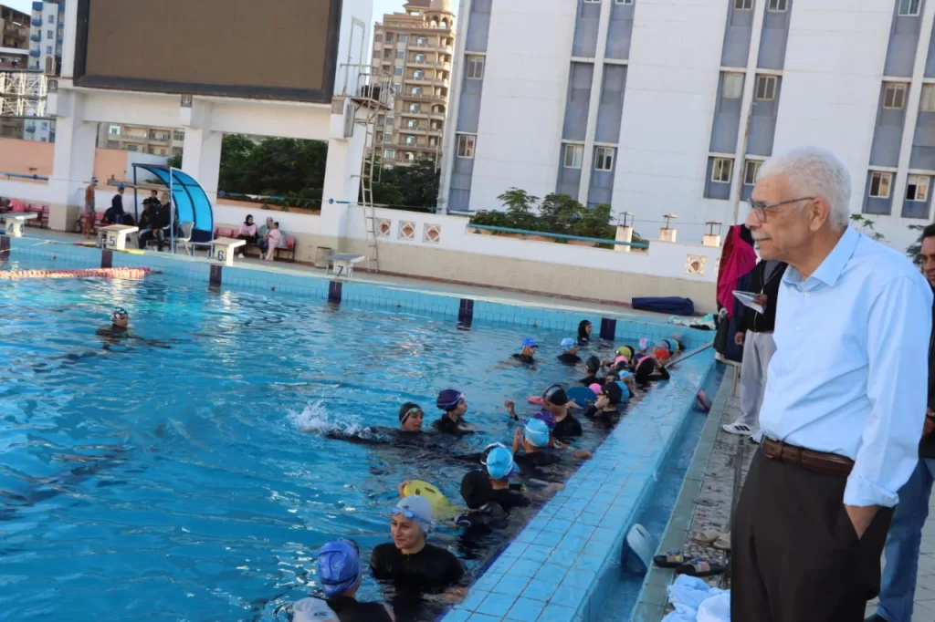 "القاصد"يتفقد المجمع الأوليمبي للرياضات المائية بجامعة المنوفية 21 - جريدة المساء