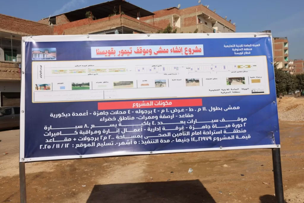 محافظ المنوفية يتفقد اللمسات النهائية لموقف قويسنا النموذجي بطاقة 120 باكية و سعة 500 سيارة.. تمهيدا للافتتاح 21 - جريدة المساء