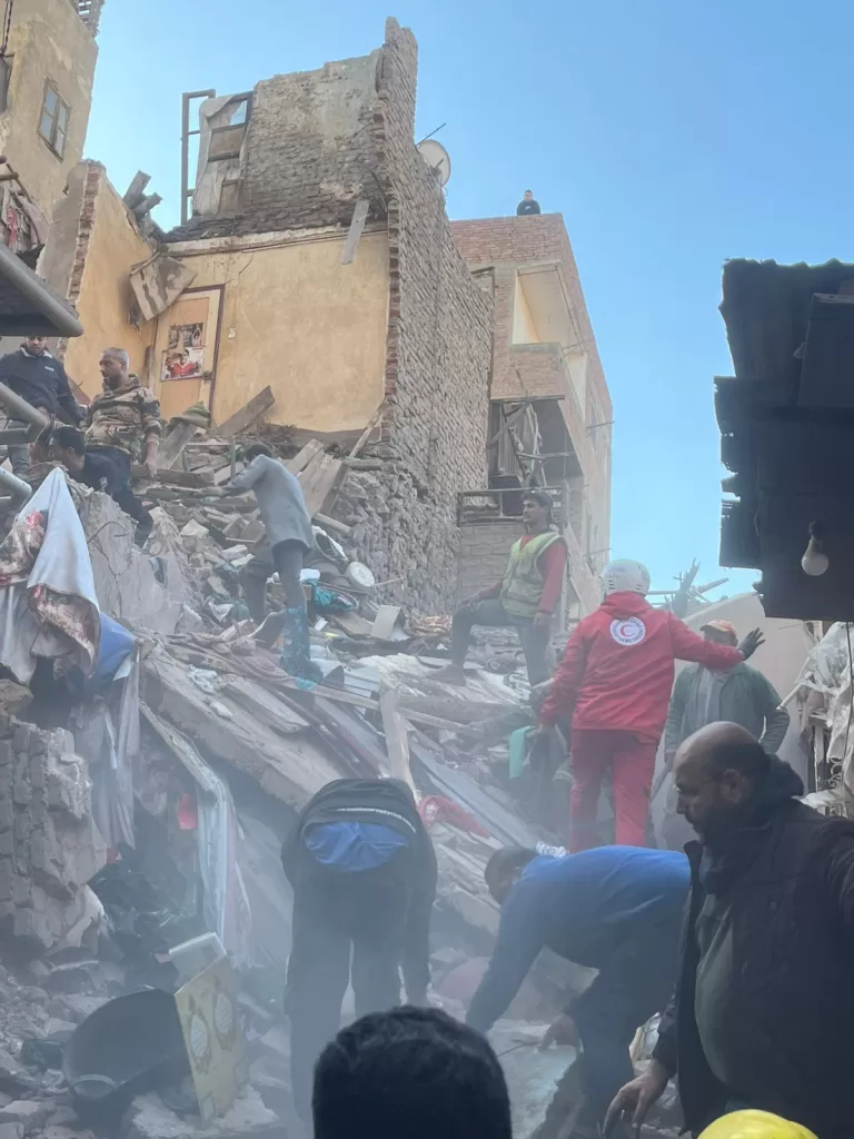 انهيار عقار إمبابة 