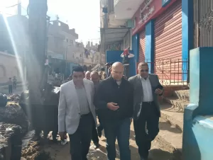 نائب محافظ الجيزة يتفقد عددا من المشروعات الخدمية بمنشأة القناطر 45 - جريدة المساء