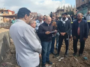 نائب محافظ الجيزة يتفقد عددا من المشروعات الخدمية بمنشأة القناطر 57 - جريدة المساء