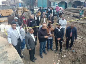 نائب محافظ الجيزة يتفقد عددا من المشروعات الخدمية بمنشأة القناطر 49 - جريدة المساء