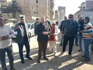 نائب محافظ الجيزة يتفقد أعمال تطوير طريق الحفرية.. لربط محور كمال عامر بالدائرى 33 - جريدة المساء