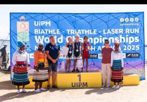 100 ميدالية حصيلة الخماسي الحديث في بطولة العالم للبياثل والترياثل والليزر-رن بجنوب افريقيا 21 - جريدة المساء