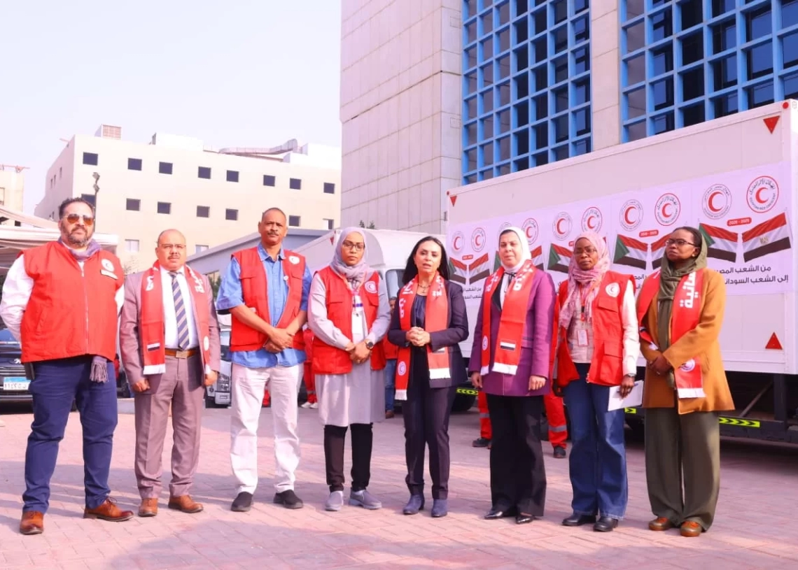 إطلاق قافلة الإغاثة الإنسانية للسودان