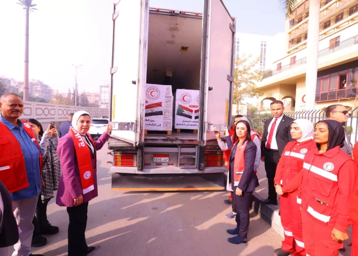 إطلاق قافلة الإغاثة الإنسانية للسودان