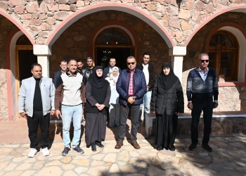 محافظ جنوب سيناء يزور دير الراهبات بوادي فيران ويهنئ بعيد القديسة كاترين وعيد الميلاد المجيد 23 - جريدة المساء