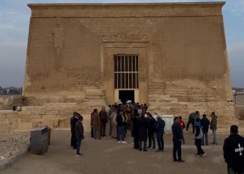 محافظة الفيوم تحتفل بظاهرة تعامد الشمس على قدس أقداس معبد قصر قارون 13 - جريدة المساء