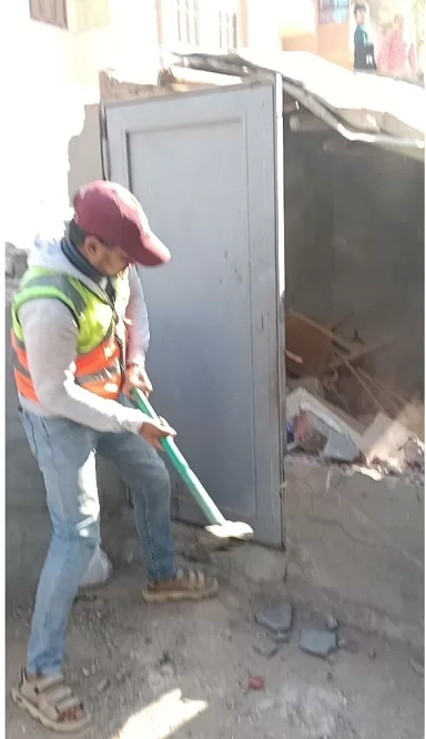 حملة موسعة بـ جهاز مدينة اكتوبر الجديدة لإزالة مخالفات البناء و رفع الإشغالات