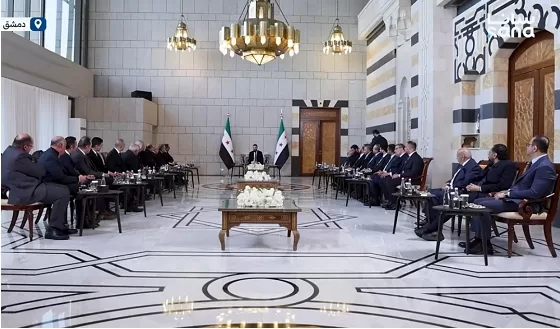 الشرع لوفد الغرف التجارية المصرى: علاقة القاهرة بدمشق ضرورة استراتيجية تمليها التحديات