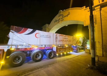 قافلة صندوق تحيا مصر تدخل شمال سيناء وصولاً إلى غزة