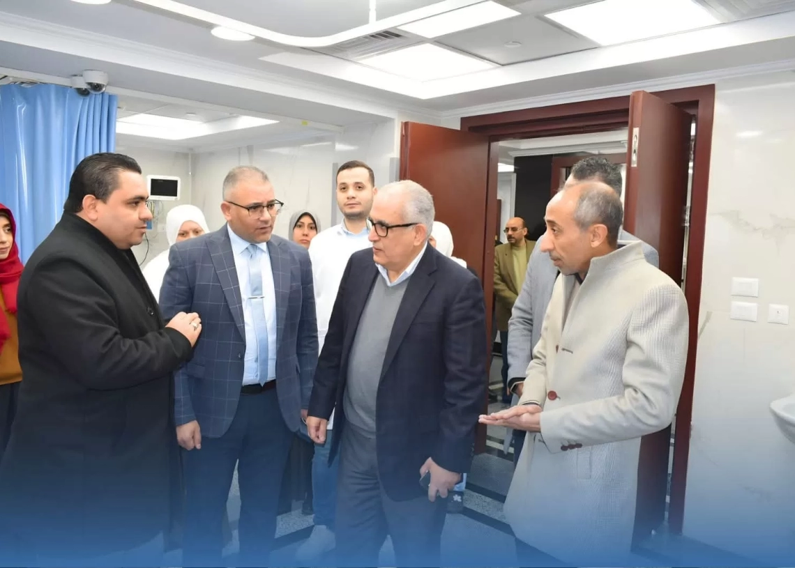رئيس هيئة التأمين الصحي يتفقد عمليات التطوير وتشغيل مبني طوارئ مستشفي 6 أكتوبر 19 - جريدة المساء