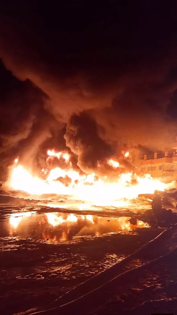 إصابة 16 باختناق فى حريق مخزن سنتريس.. بأشمون 24 - جريدة المساء