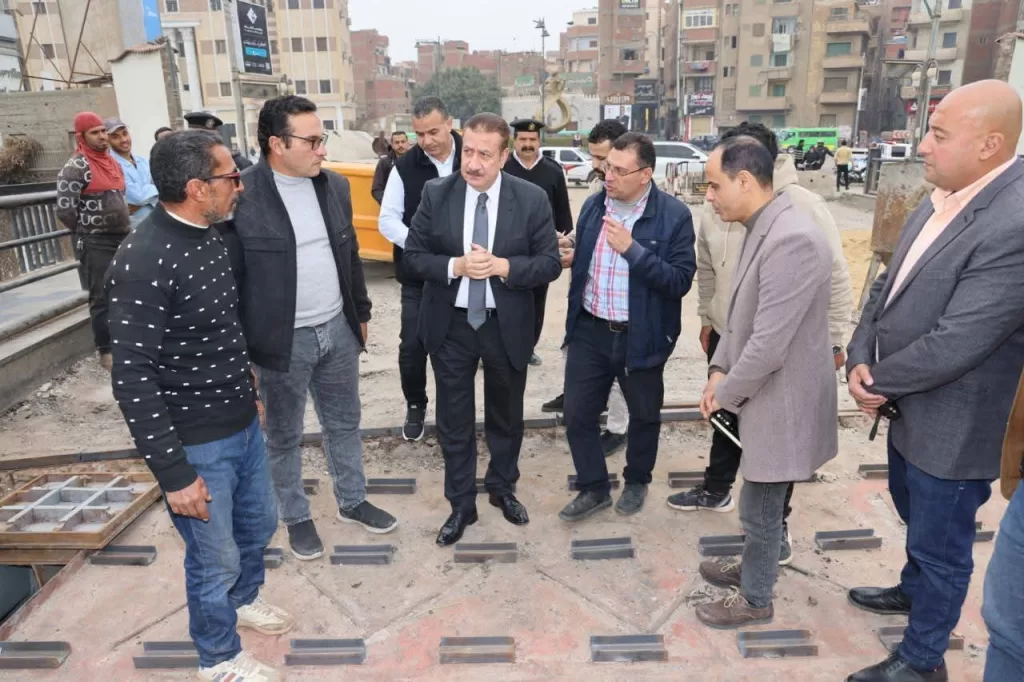 وضع الطبقة الأسمنتية بكوبري مبارك بشبين الكوم..والرصف خلال أسبوع 21 - جريدة المساء