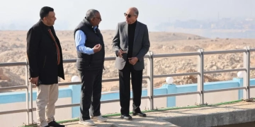 محافظ المنيا يتفقد محطة مياه الشيخ تمي بأبوقرقاص 1 - جريدة المساء