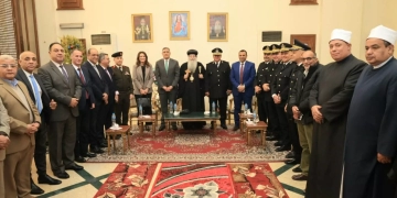 محافظ الجيزة يزور مطرانية الأقباط الأرثوذكس للتهنئة بعيد الميلاد المجيد 1 - جريدة المساء