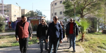 اللواء كدواني يتابع تطوير الميادين والحدائق لتحسين جودة الحياة بالمنيا 1 - جريدة المساء