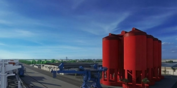 بدء إنشاء صوامع تخزين الأسمنت بمحطة سكاي بورتس متعددة الأغراض بميناء شرق بورسعيد 1 - جريدة المساء