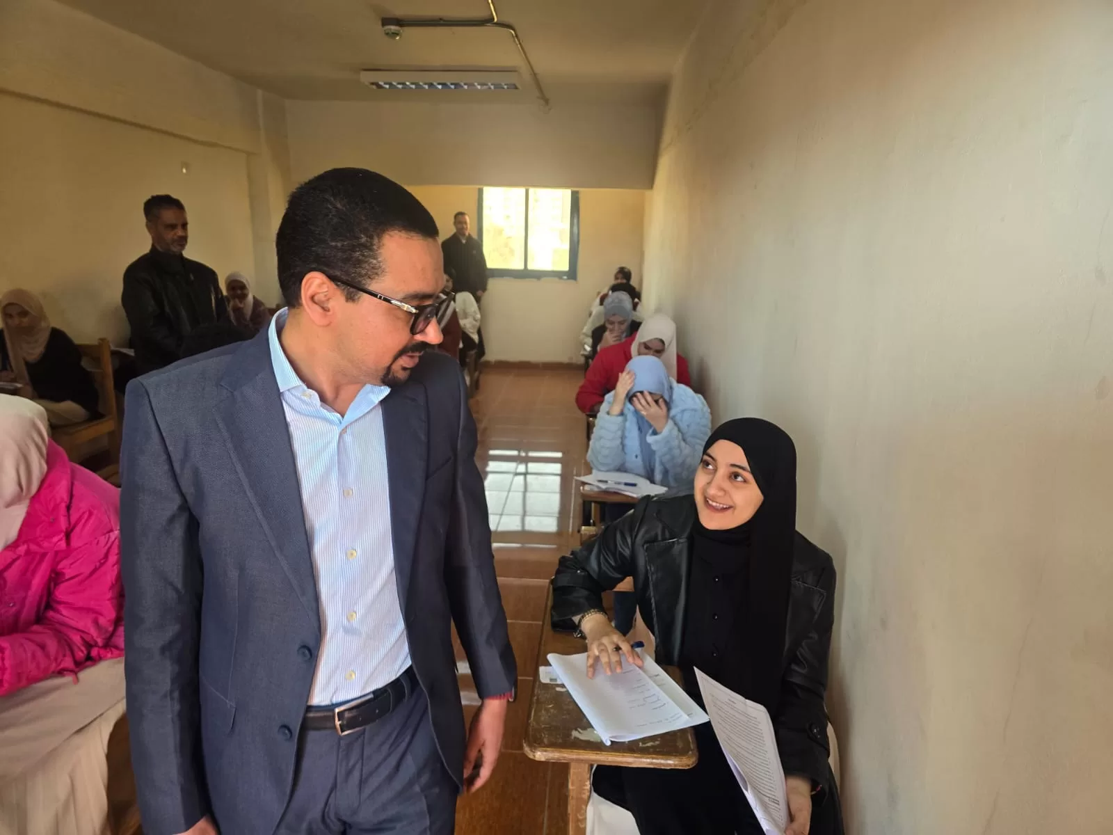 انتهاء امتحانات الفصل الدراسي الأول بالمعهد الفني الصحي بقنا 33 - جريدة المساء