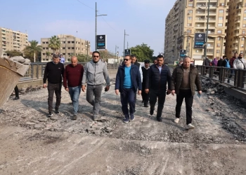 محافظ المنوفية يتفقد أعمال صيانة كوبري مبارك.. بشبين الكوم 23 - جريدة المساء