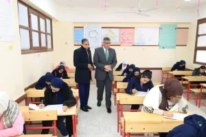 محافظ الجيزة يتفقد سير امتحانات الشهادة الإعدادية بمدارس العلم النافع بالهرم 30 - جريدة المساء