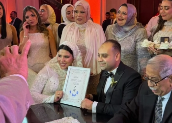 أجمل التهانى للمستشارمحمد وجيه عرفات والمهندسة نورا أبو طالب بالزواج المبارك 28 - جريدة المساء
