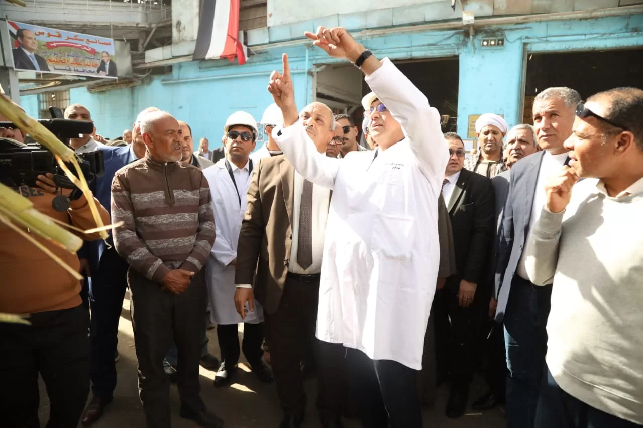 محافظ قنا يفتتح موسم عصير القصب لعام 2026 بمصنع سكر قوص 45 - جريدة المساء