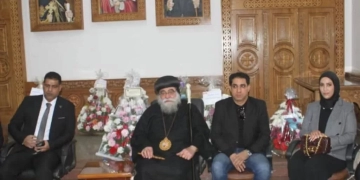 وفد حماة الوطن بالإسماعيلية زار عددا من الكنائس للتهنئة بعيد الميلاد 1 - جريدة المساء