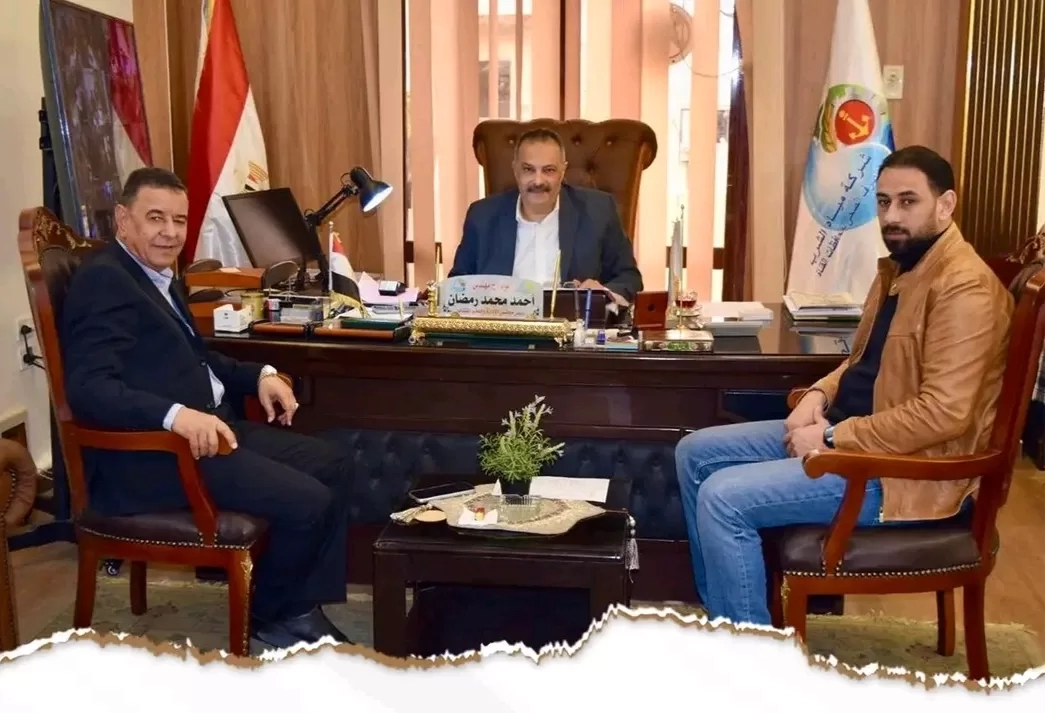 موسى خالد يبحث مع رئيس شركة مياه القناة تطوير خدمات المياه والصرف الصحي 19 - جريدة المساء