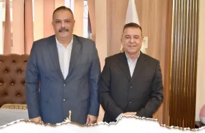 موسى خالد يبحث مع رئيس شركة مياه القناة تطوير خدمات المياه والصرف الصحي 21 - جريدة المساء