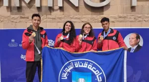 جامعة القناة تحصد مراكز متقدمة ببطولة الشهيد الرفاعي للسباحة بالزعانف 22 - جريدة المساء