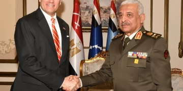 وزير الدفاع يلتقى نائب وزير الخارجية الأمريكى   1 - جريدة المساء