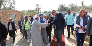 محافظ أسوان يعطى إشارة البدء للتشغيل التجريبى لمحطة رفع الحجز بحرى ضمن مشروع الصرف الصحي المتكامل 1 - جريدة المساء