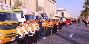 رفع درجة الجاهزية وانطلاق أسطول التدخل السريع والهلال الأحمر في المحافظات 1 - جريدة المساء