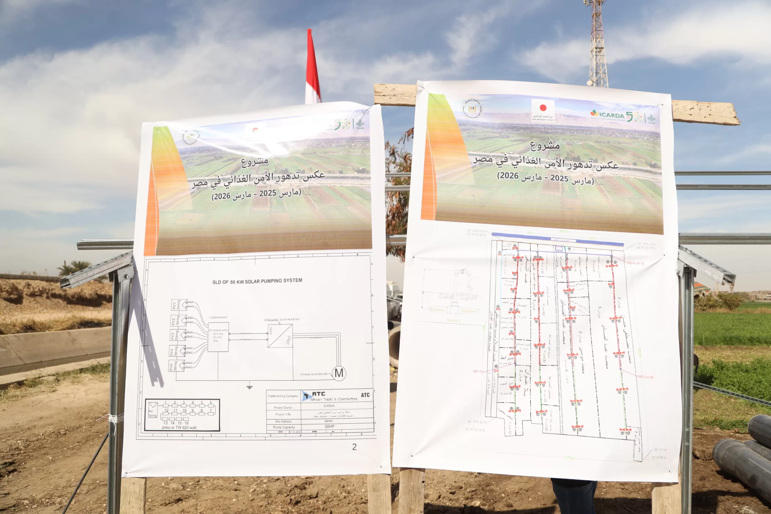 مشروع "إيكاردا" للري الشمسي ومنشأة للتصنيع الزراعي بقرى الأشراف 61 - جريدة المساء