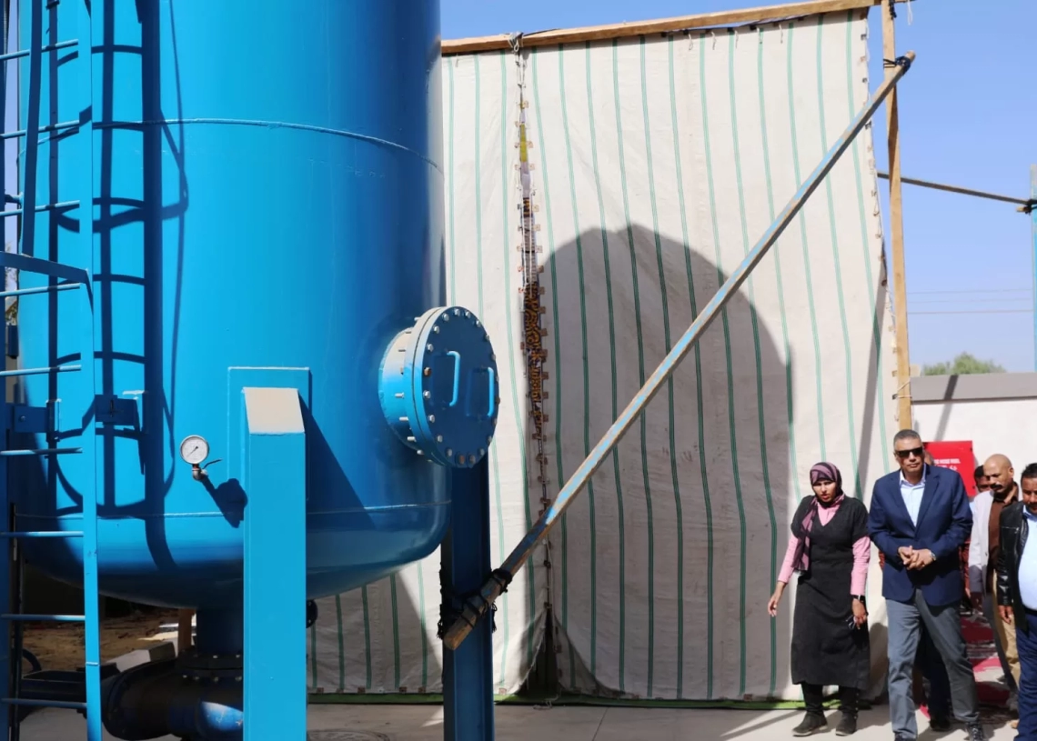 محافظ أسوان يطلق التشغيل لمحطة صرف صحي بإدفو حياة كريمة 17 - جريدة المساء