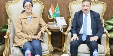 "أبو ليمون"يستقبل وفد" الاتصالات" على هامش مؤتمر «بيئة الأعمال الرقمية و التنمية المستدامة»..بـ «تجارة المنوفية» 13 - جريدة المساء