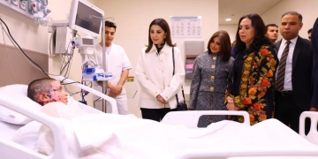 وزيرة التضامن تتفقد مستشفى أهل مصر لعلاج الحروق