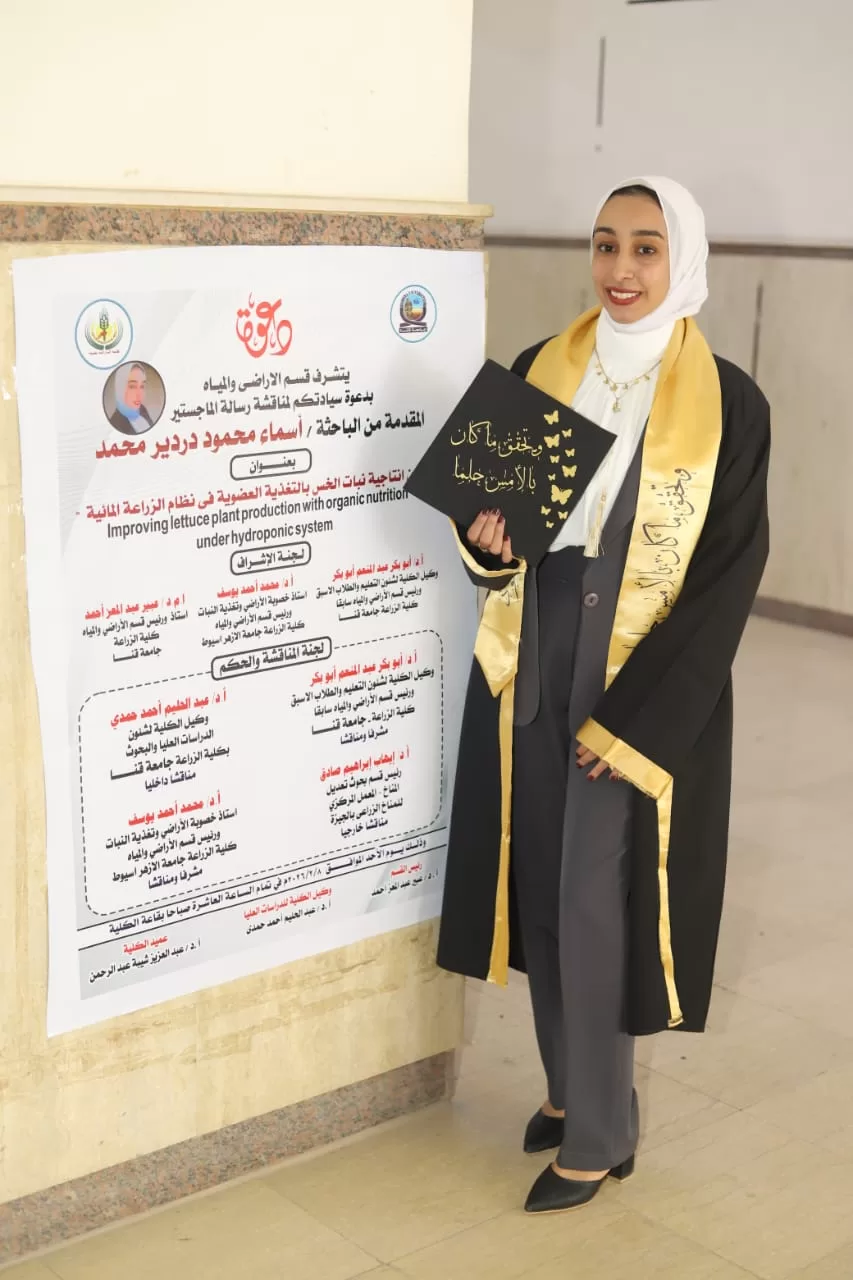 رسالة ماجستير بجامعة قنا تناقش تحسين إنتاجية الخس بالتغذية العضوية 29 - جريدة المساء