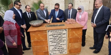 محافظ المنوفية يضع حجر الأساس لمجمع مدارس تجريبية جديدة.. بشبين 1 - جريدة المساء