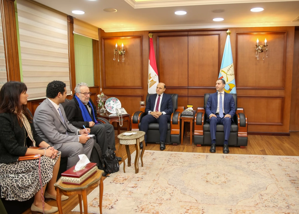 محافظ كفرالشيخ ناقش مع وفد الأمم المتحدة تعزيز منظومة مياه الشرب وخدمات الصرف الصحى 18 - جريدة المساء