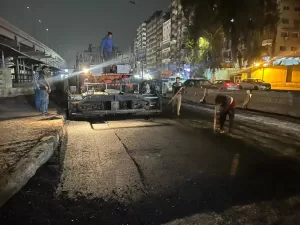 محافظ الجيزة يتابع أعمال رفع كفاءة مطلع كوبري أرض اللواء بالعجوزة 21 - جريدة المساء