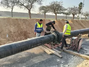 رئيس جهاز الشروق يتفقد مشروع ازدواج خط الطرد بين محطتي الرفع 26 - جريدة المساء رئيس جهاز الشروق يتفقد مشروع ازدواج خط الطرد بين محطتي الرفع 25 - جريدة المساء