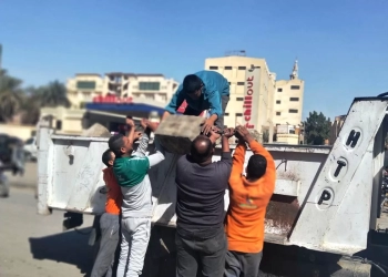 حملة مكبرة لرفع 123 حالة إشغال بالشارع الجديد في أسوان 25 - جريدة المساء