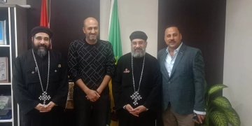 وفد كنيسة مارجرجس يزور الجهاز والأوقاف والتعليم للتهنئة بعيد الفطر 2 - جريدة المساء وفد كنيسة مارجرجس يزور الجهاز والأوقاف والتعليم للتهنئة بعيد الفطر 1 - جريدة المساء